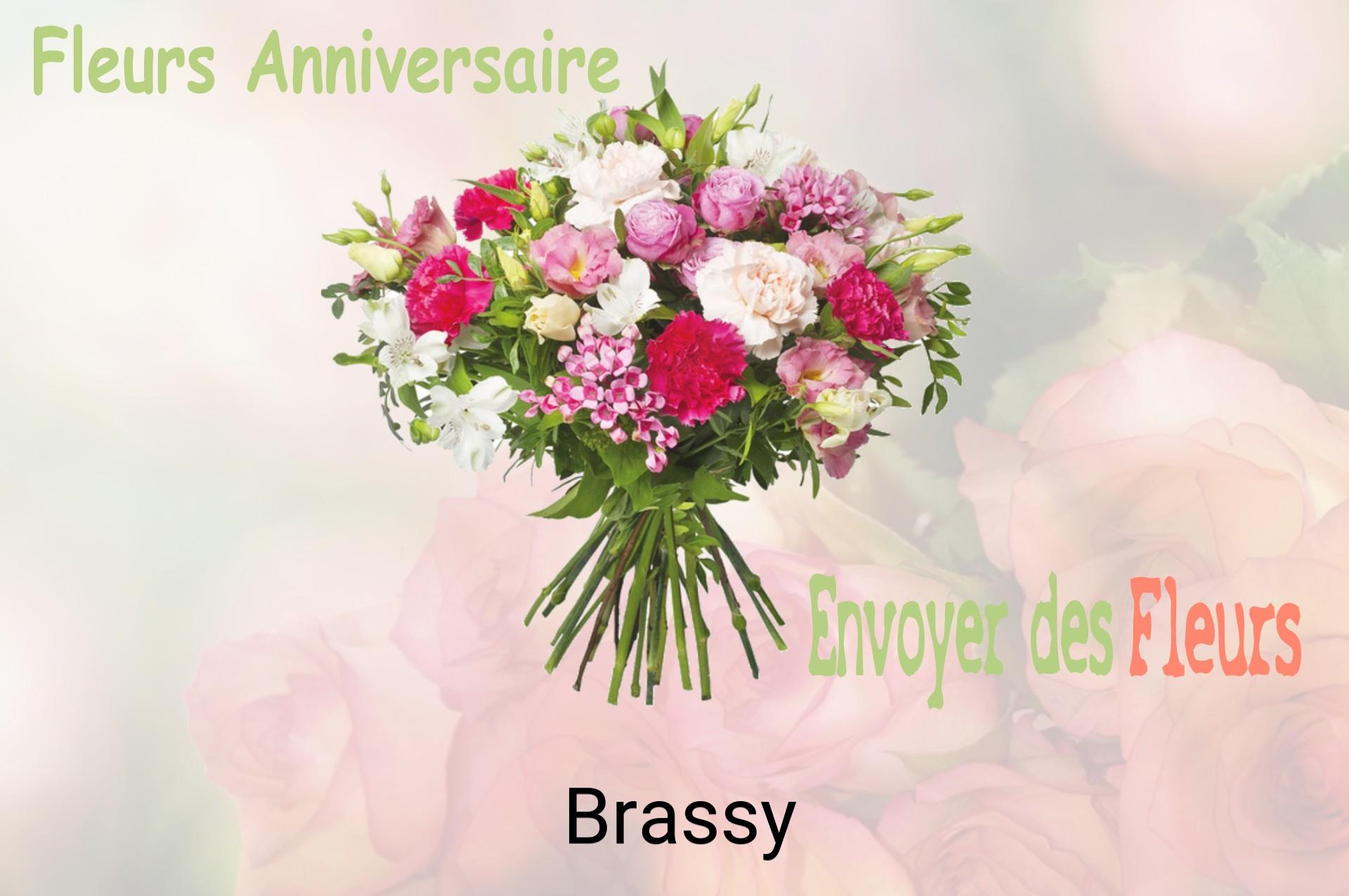 Bouquet de fleurs d’anniversaire livré à Brassy